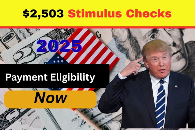 $2,503 Stimulus Checks