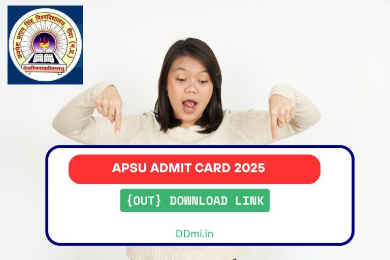 APSU Admit Card 2025