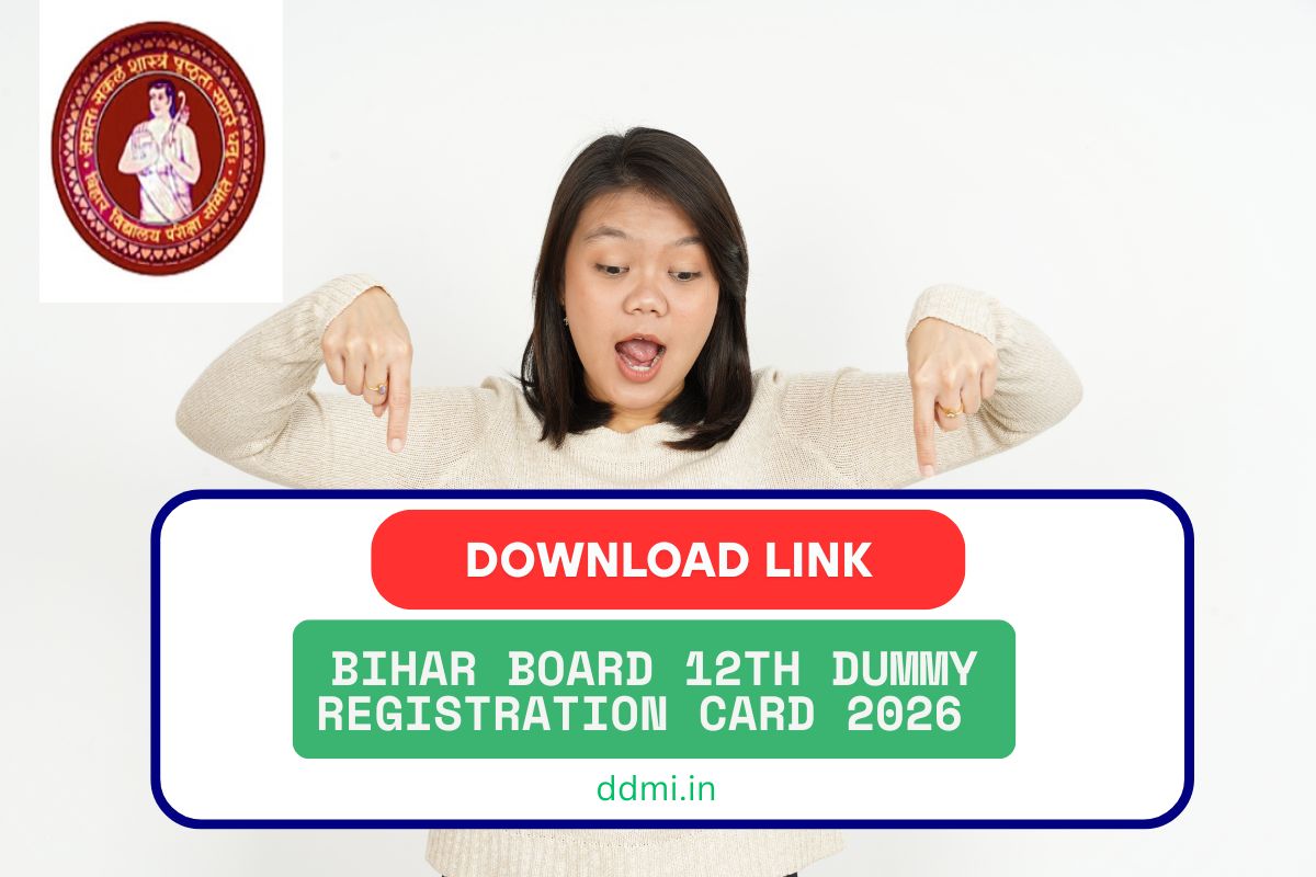 Bihar Board 12th Dummy Registration Card 2026