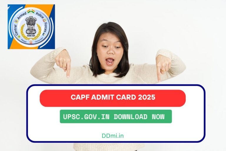 CAPF Admit Card 2025
