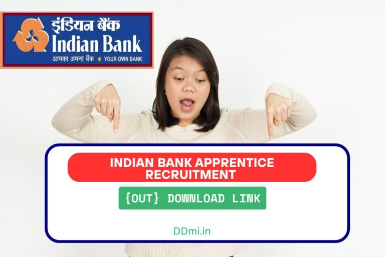 Indian Bank Apprentice Recruitment