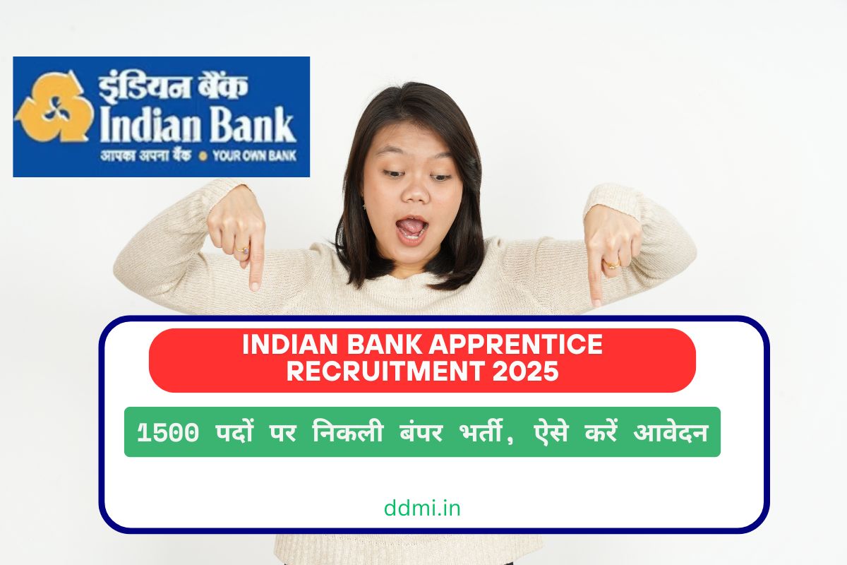 Indian Bank Apprentice Recruitment 2025