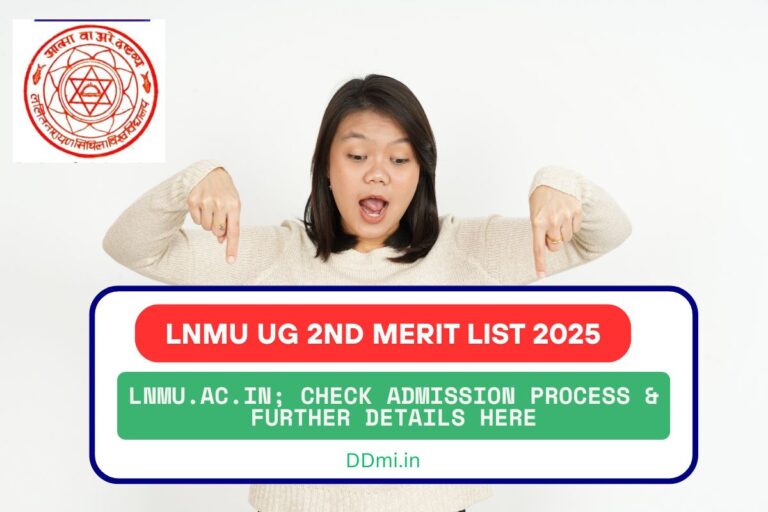LNMU UG 2nd Merit List 2025