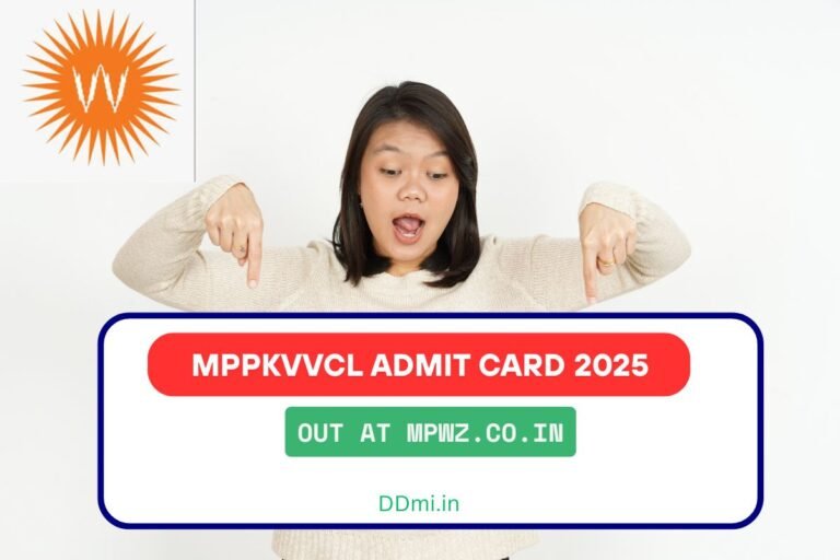 MPPKVVCL Admit Card 2025