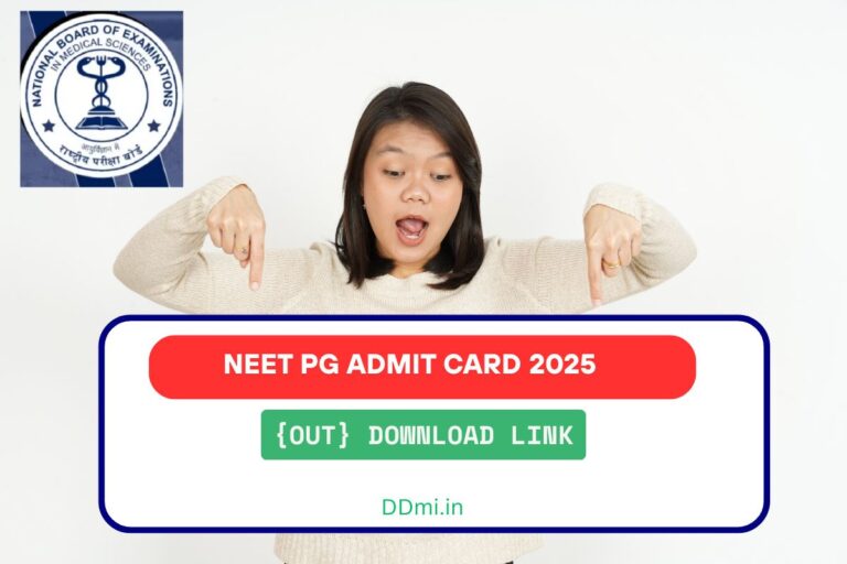NEET PG Admit Card 2025