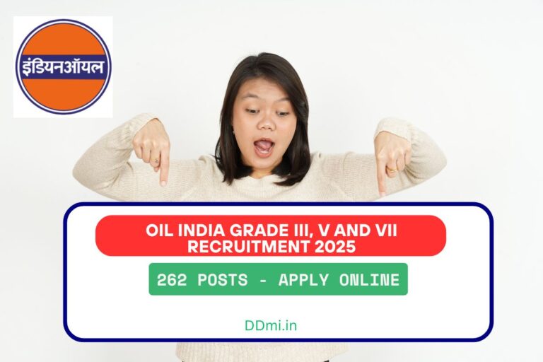 Oil India Grade III, V and VII Recruitment 2025