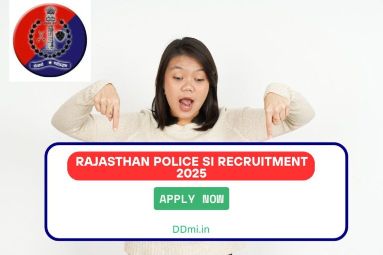 Rajasthan Police SI Recruitment 2025